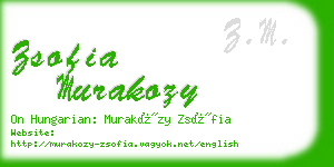 zsofia murakozy business card